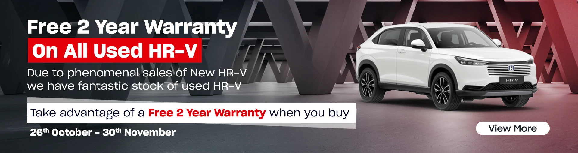 Used HR-V Warranty Offer