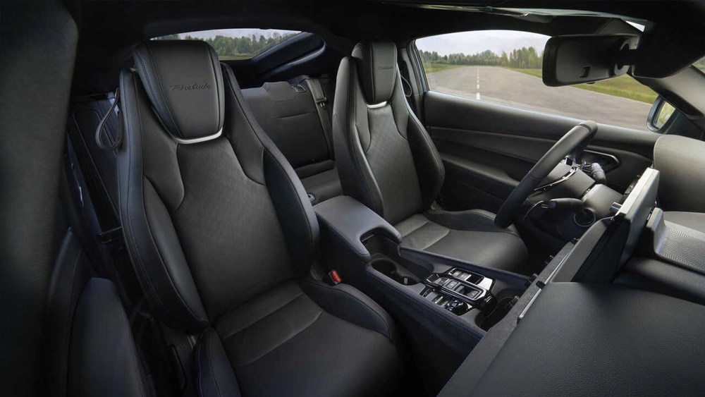 Front leather upholstery